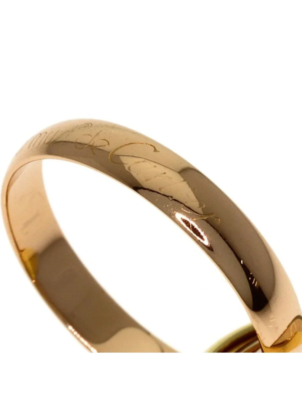 Cartier Trinity 50 Ring 18k Yellow Gold 18k White Pink